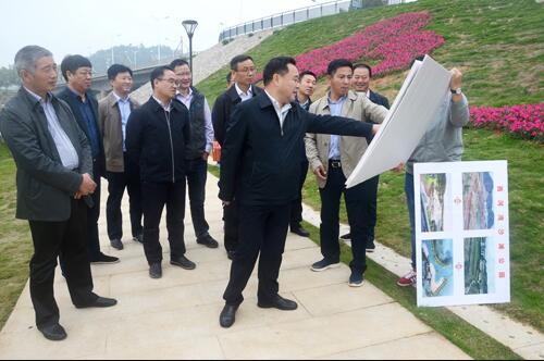 上饒市人大副主任、鄱陽(yáng)縣縣委書記張禎祥蒞臨新昌南湖西河濕地公園項(xiàng)目
